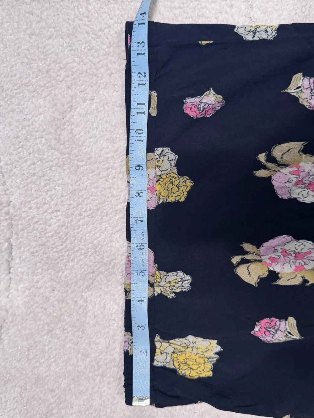 Free People Kendall Black Maxi Skirt with Pink & Yellow Floral Print